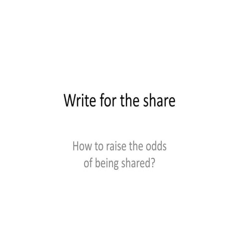 Copywriting for the share without going click-bait