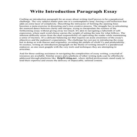 Write Introduction Paragraph Essay.pdf