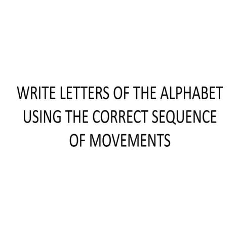 Write letters of the alphabet using the correct. blog