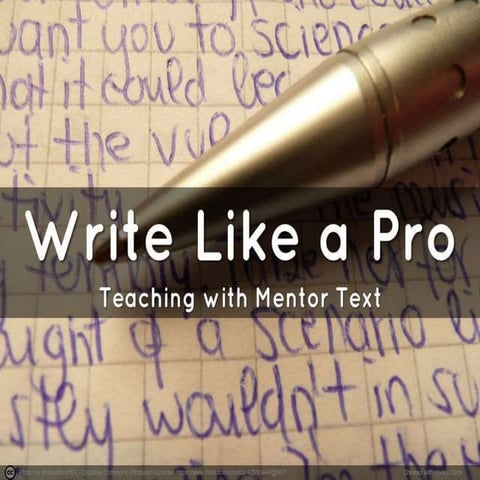 Write Like A Pro: Kentucky Reading Conference 2014