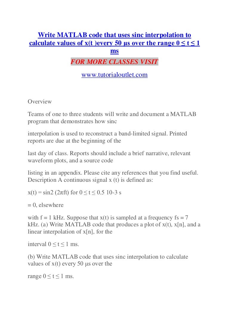 Matlab sinc filter image