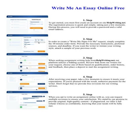 Write Me An Essay Online Free. Online assignment writing service.