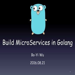Write microservice in golang