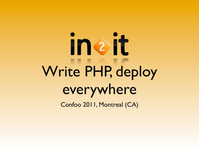 Write php deploy everywhere