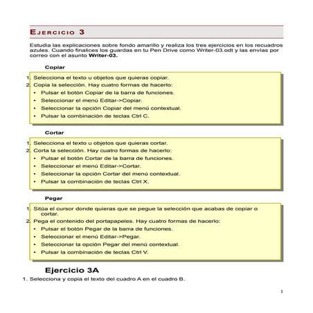 Guía práctica de ejercicios de word 2007 | DOC