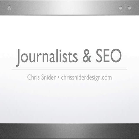 SEO for journalists
