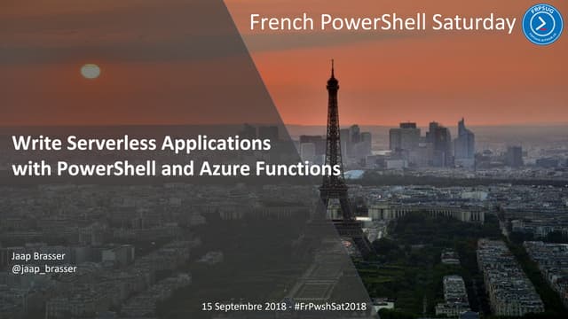 Write Serverless Applications with PowerShell and Azure Functions