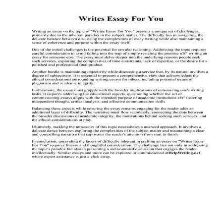 750 Word Essay Example | PDF
