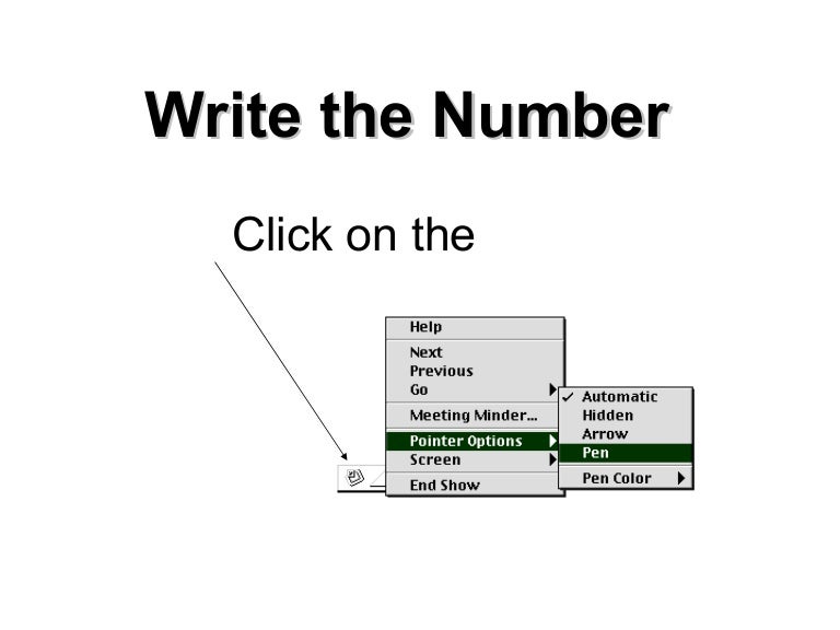Write the number