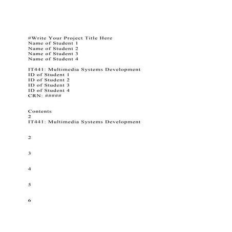 #Write Your Project Title HereName of Student 1Name of Stude.docx