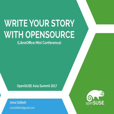 Write your story with open source 