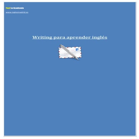 Aprender inglés escribiéndo