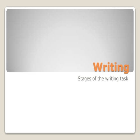 Writing | PPTX | Education