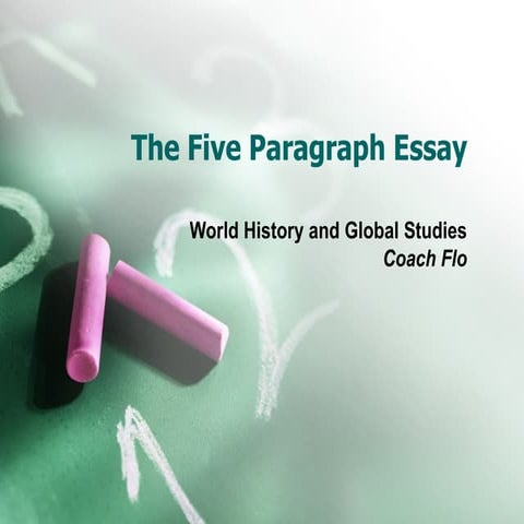 Writing A Five Paragraph Essay