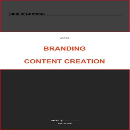Writing, Branding, Content Creation - by Caleb Olayiwola 