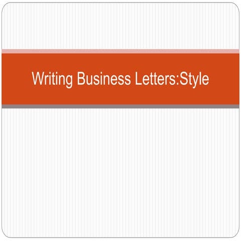 Writing business-letters-style