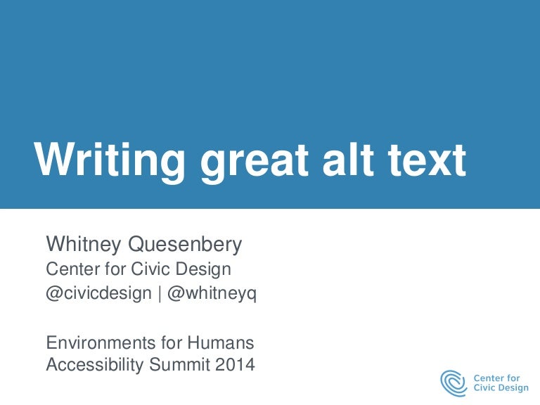 Writing great alt text