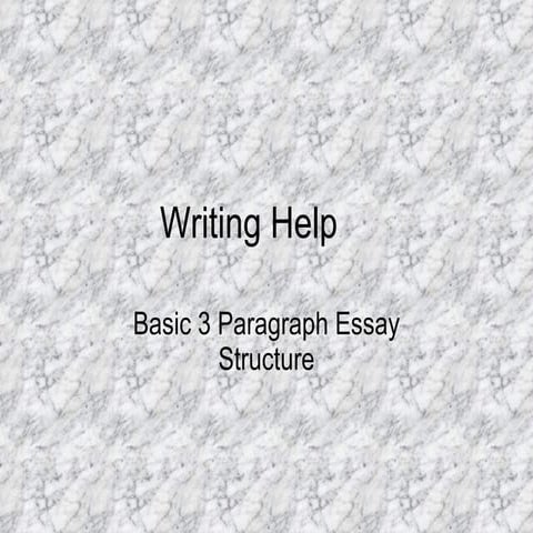 Writing Help