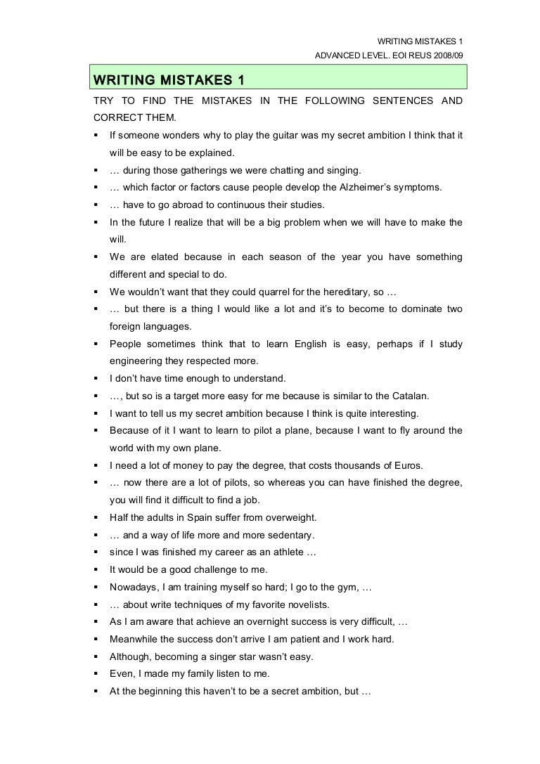 Mistake essay example image