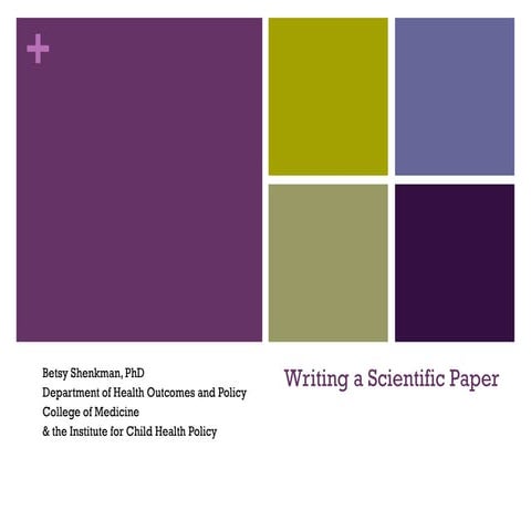 writing-scientific-papers and how to publish these papers