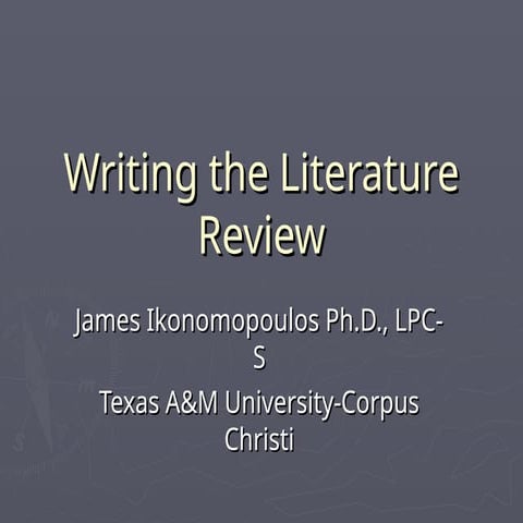 How to write a literature review for your research paper