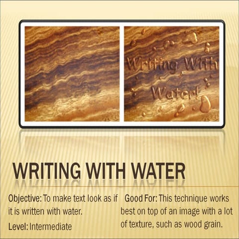 Writing With Water