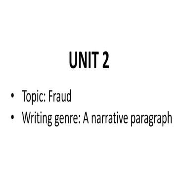 Writing 3 - Unit 2