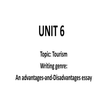 Writing 3 - Unit 6