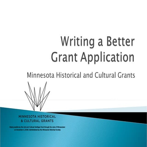Writing A Better Grant Application