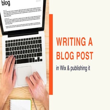 Writing a Blog Post and Publishing it Online | PDF
