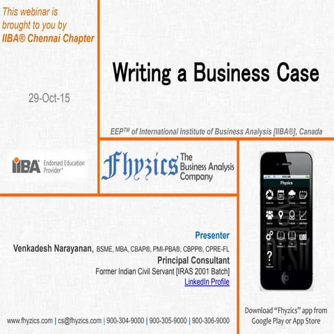 Writing a business case