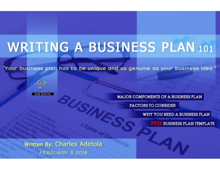 Business plan template image