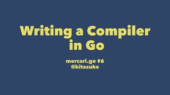 Writing a compiler in go