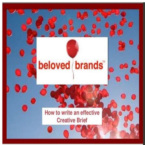 Writing a creative brief for upload