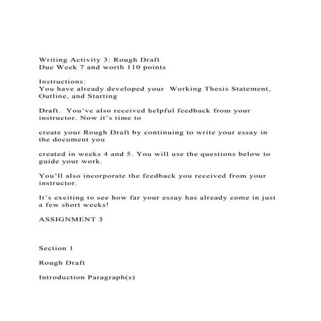 Writing Activity 3 Rough DraftDue Week 7 and worth 110 poin.docx