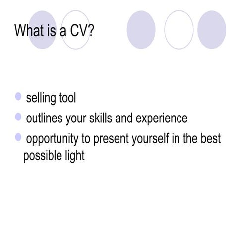 Writing a cv good sample