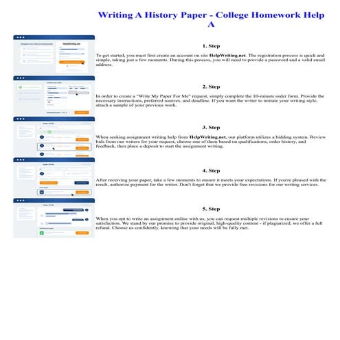 Writing A History Paper - College Homework Help A