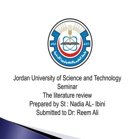 Writing a literature review