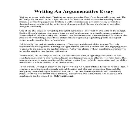 Writing An Argumentative Essay.pdf