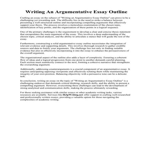 Writing An Argumentative Essay Outline.pdf