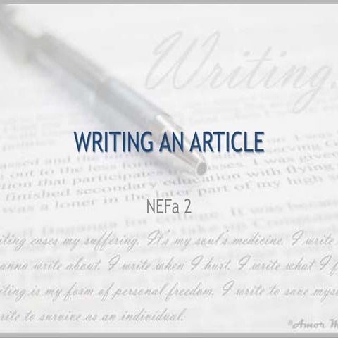 WRITING AN ARTICLE.pptx