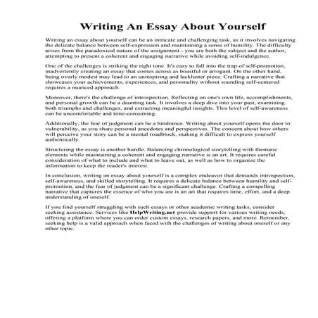 Writing An Essay About Yourself.pdf