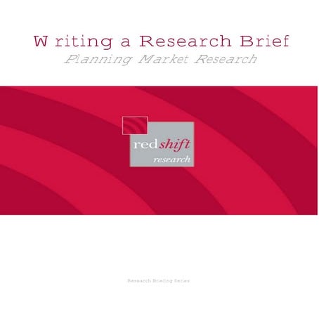 Writing a research brief