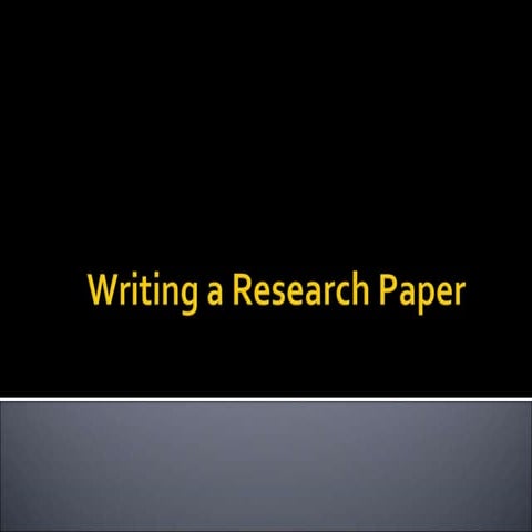 WritingaResearchPaper.ppt