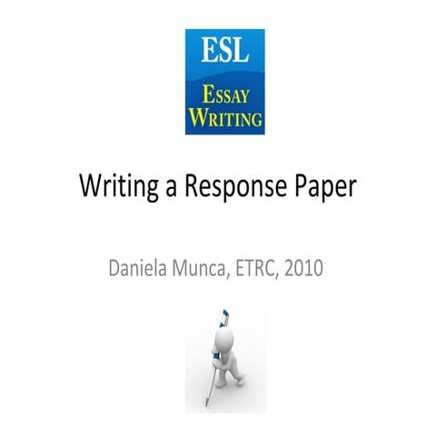 Writing a response paper