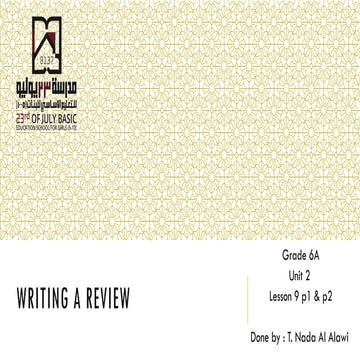 Writing A Review 081247 Pptx Pptx