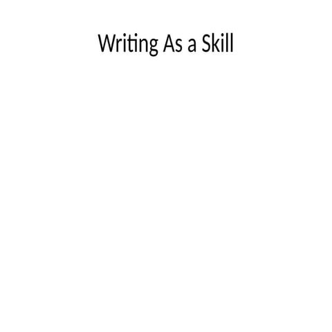 Writing is a fundamental skill that serves as a powerful tool for communicati...