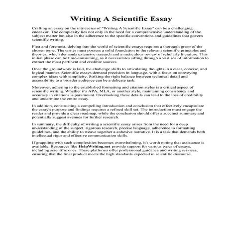 Explanatory Essay Samples | PDF
