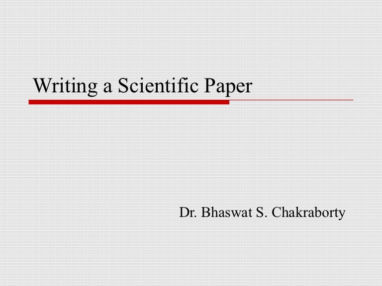 How to write scientific report