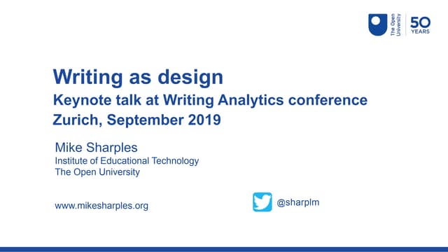 Writing as design